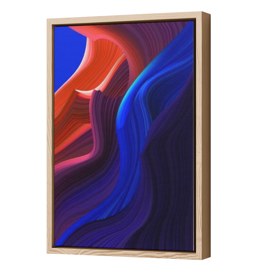 Thumbnail for Canvas - Wood Grain Floating Frame