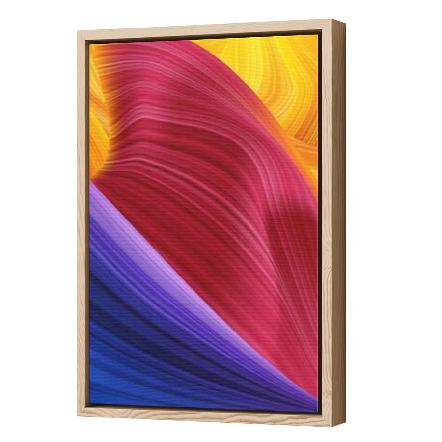 Thumbnail for Canvas - Wood Grain Floating Frame