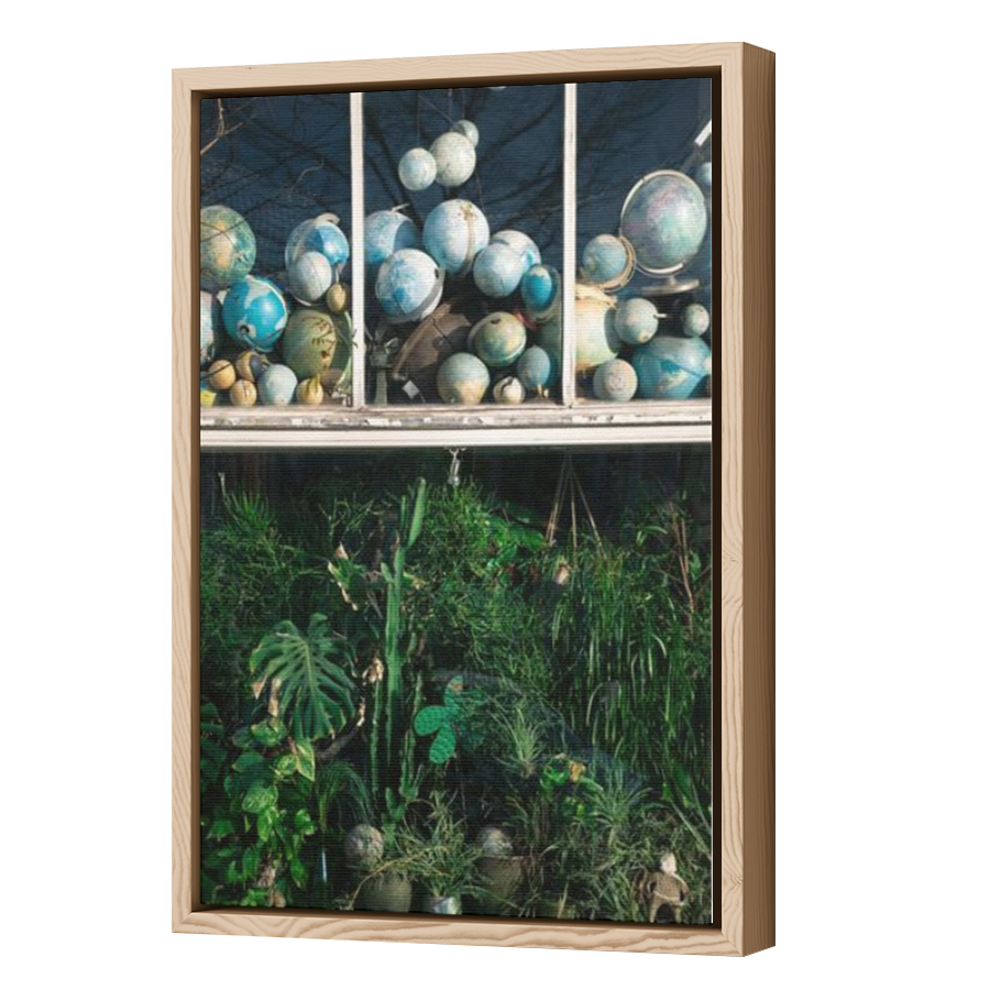 Thumbnail for Canvas - Wood Grain Floating Frame