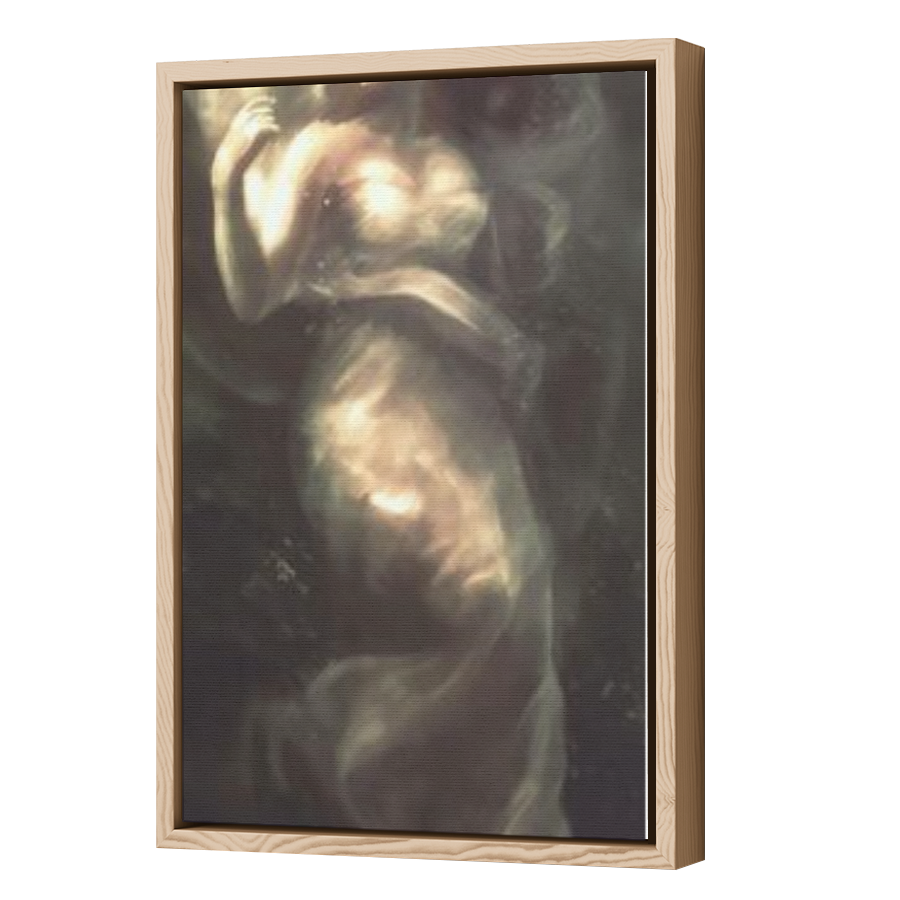 Thumbnail for Canvas - Wood Grain Floating Frame