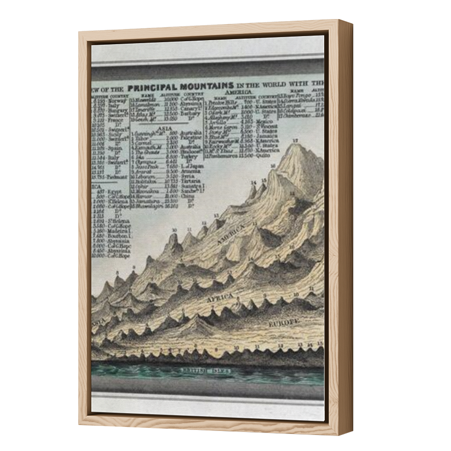 Thumbnail for Canvas - Wood Grain Floating Frame
