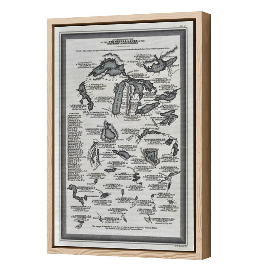 Thumbnail for Canvas - Wood Grain Floating Frame