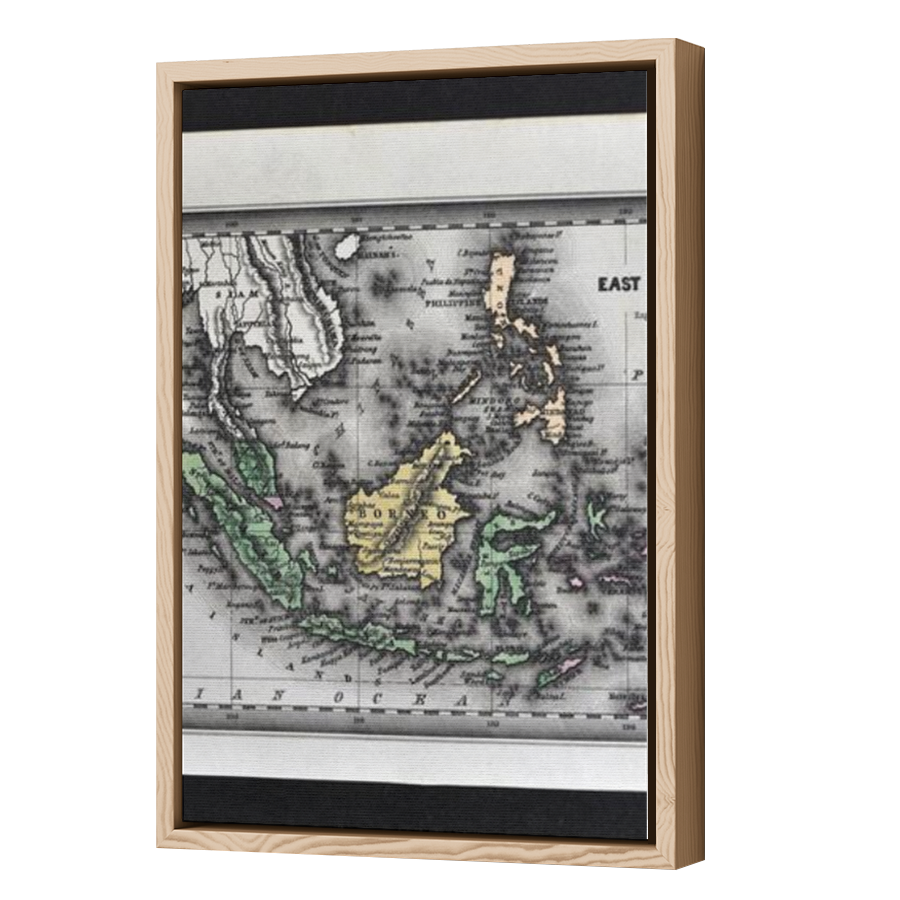 Thumbnail for Canvas - Wood Grain Floating Frame