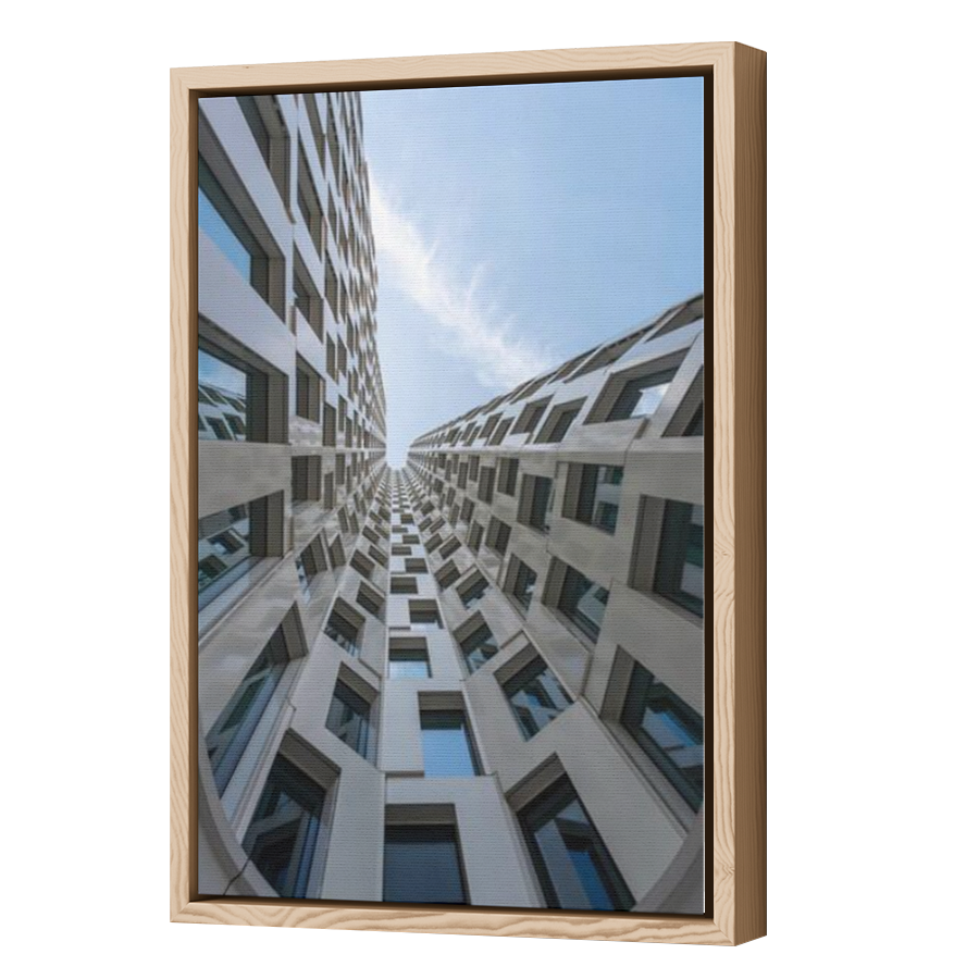 Thumbnail for Canvas - Wood Grain Floating Frame