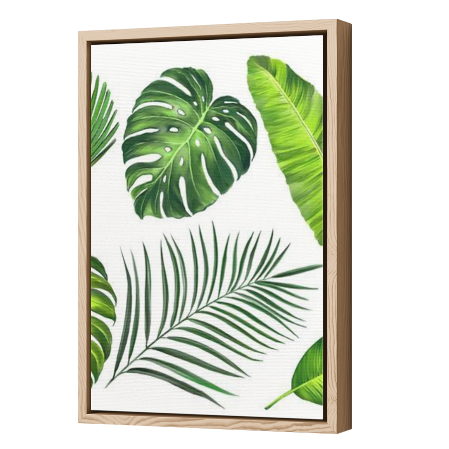 Thumbnail for Canvas - Wood Grain Floating Frame
