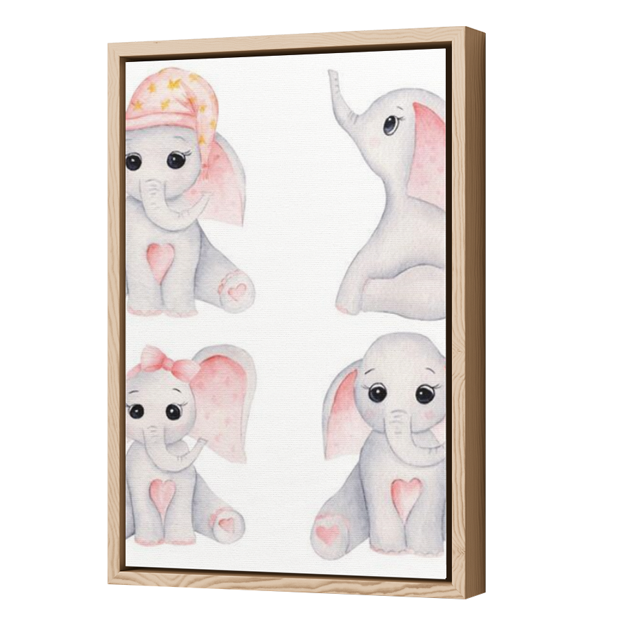 Thumbnail for Canvas - Wood Grain Floating Frame