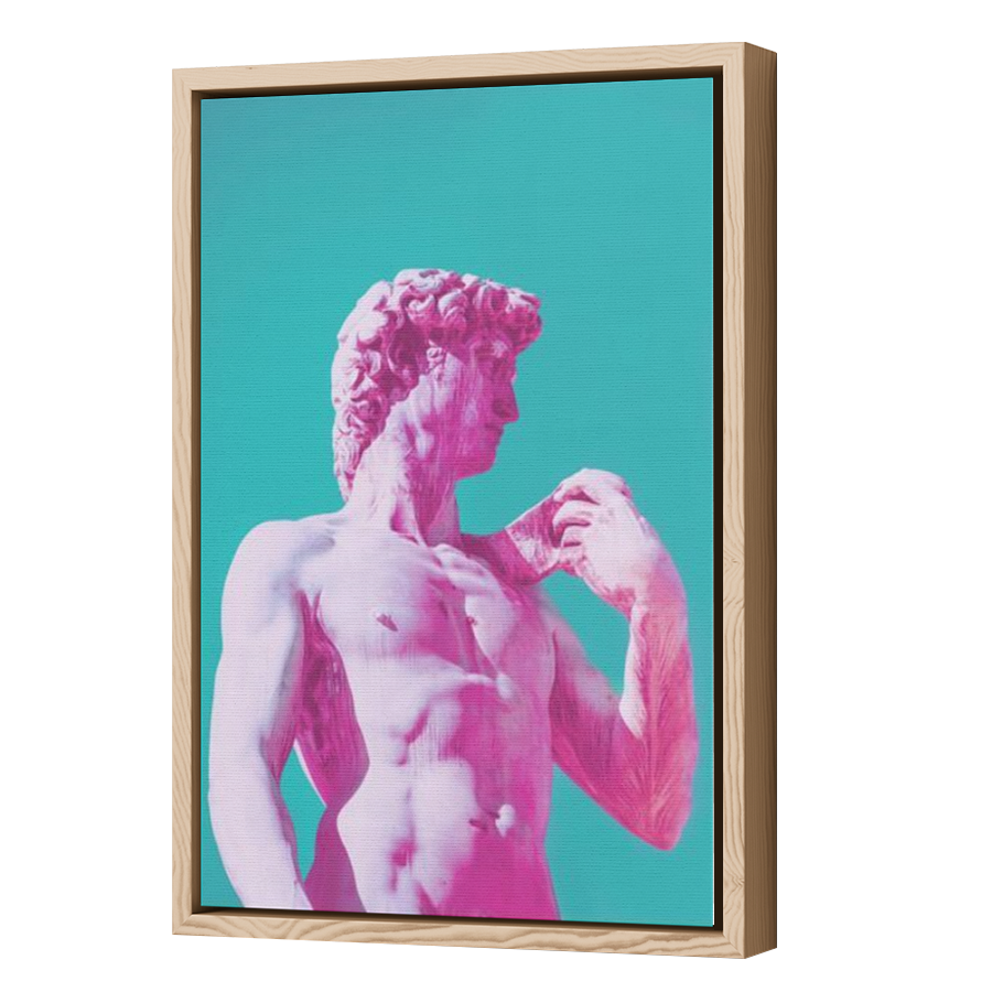 Thumbnail for Canvas - Wood Grain Floating Frame