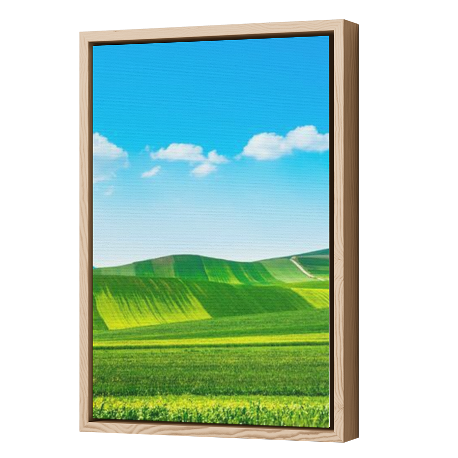 Thumbnail for Canvas - Wood Grain Floating Frame