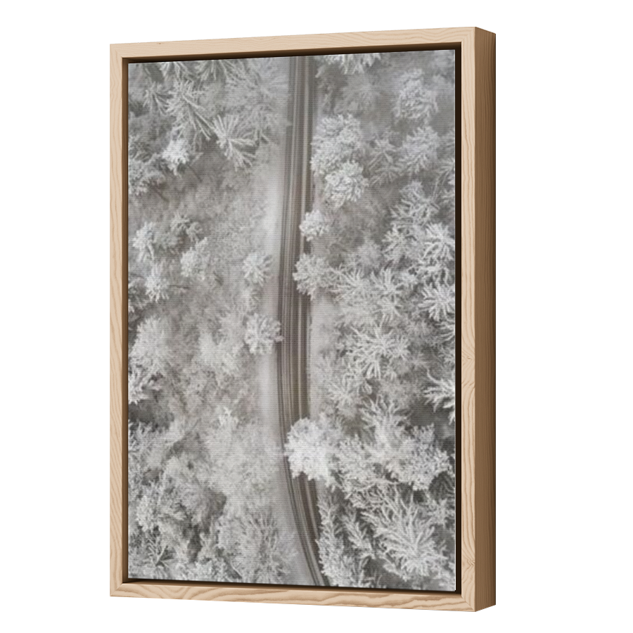Thumbnail for Canvas - Wood Grain Floating Frame