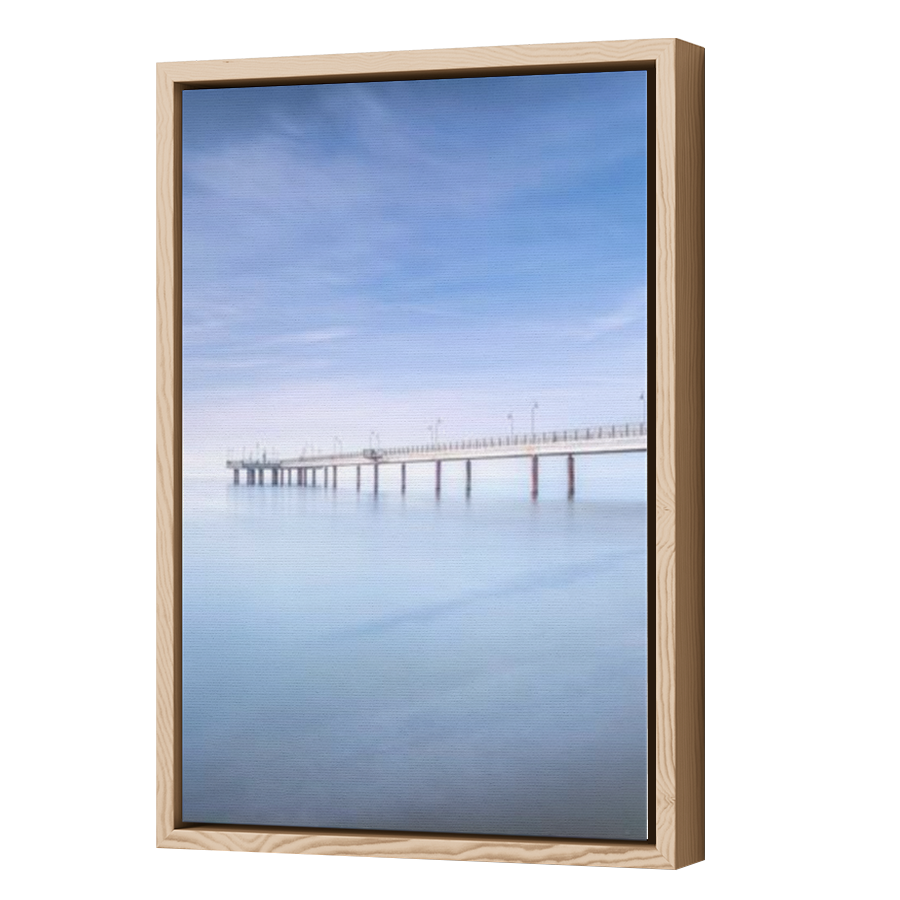 Thumbnail for Canvas - Wood Grain Floating Frame