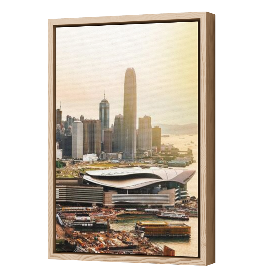 Thumbnail for Canvas - Wood Grain Floating Frame