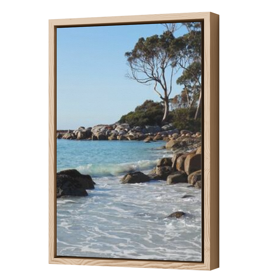 Thumbnail for Canvas - Wood Grain Floating Frame