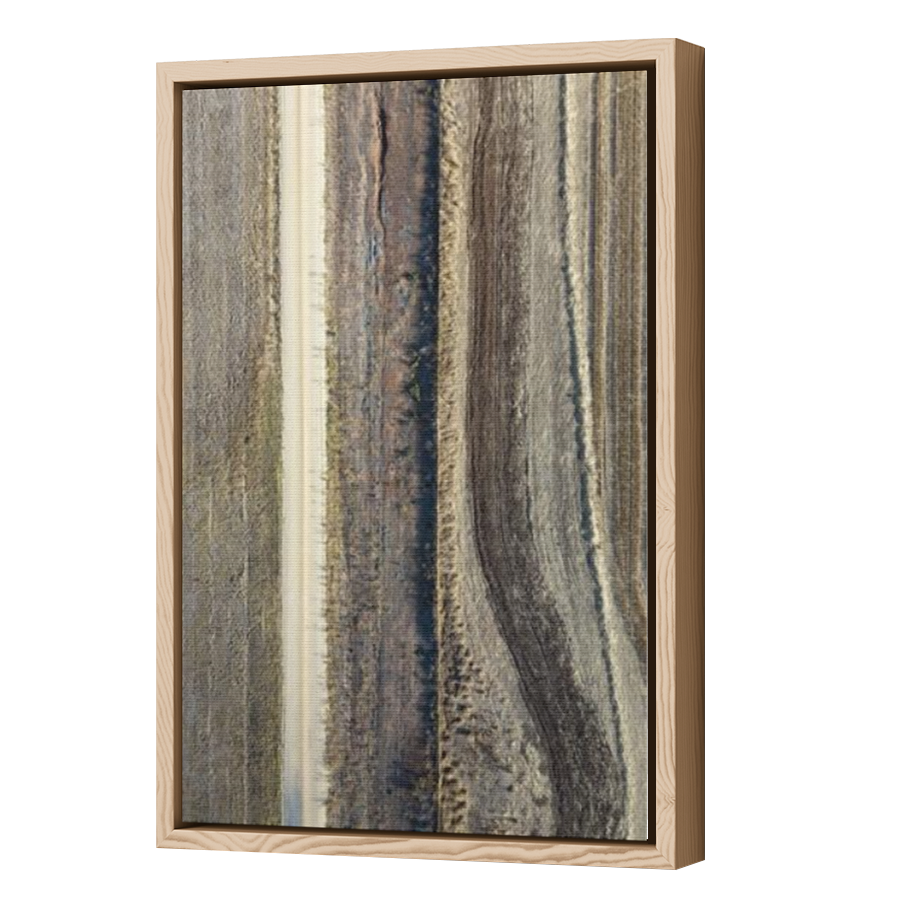 Thumbnail for Canvas - Wood Grain Floating Frame