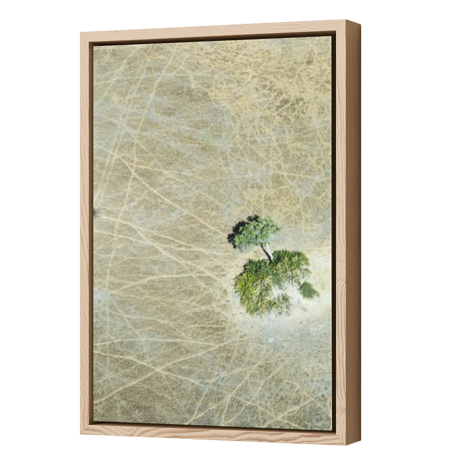 Thumbnail for Canvas - Wood Grain Floating Frame