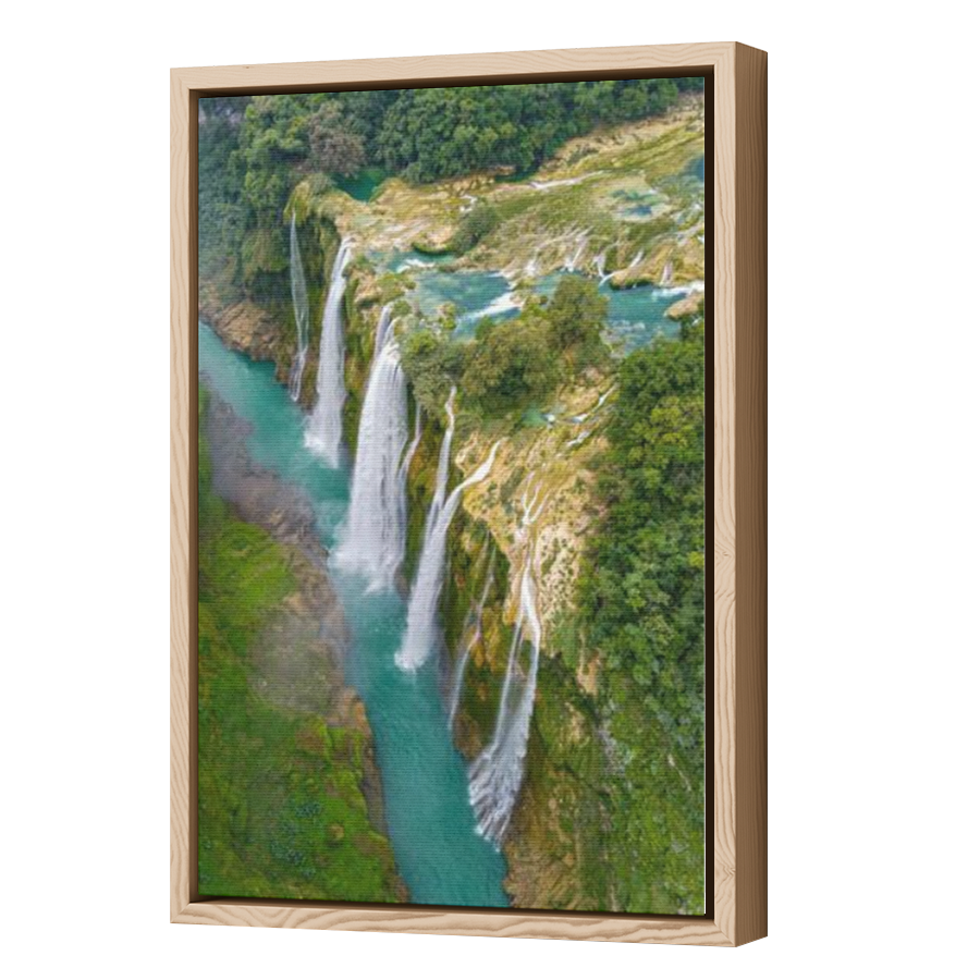 Thumbnail for Canvas - Wood Grain Floating Frame