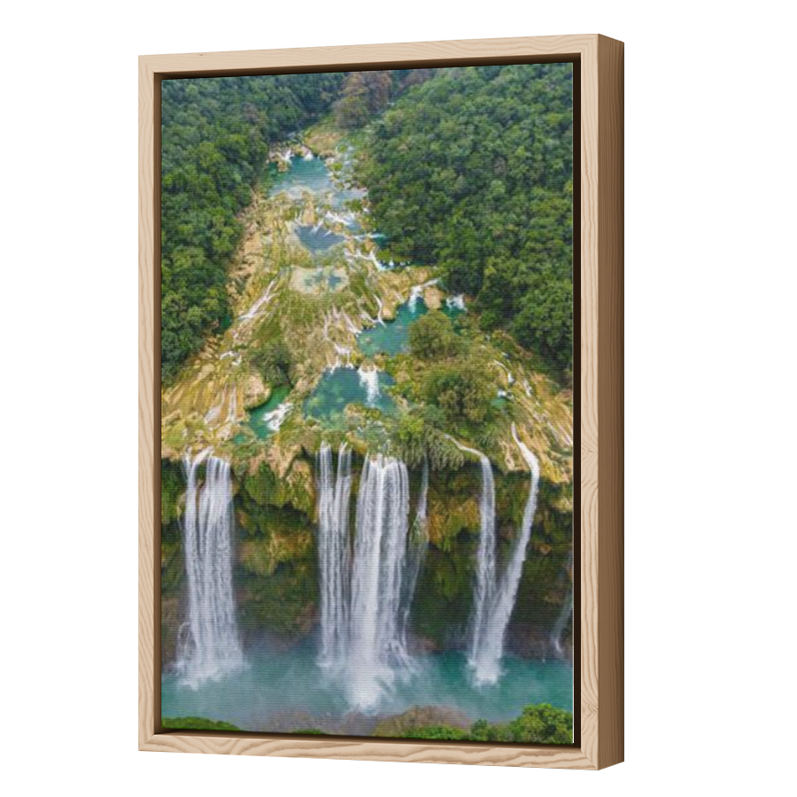 Thumbnail for Canvas - Wood Grain Floating Frame