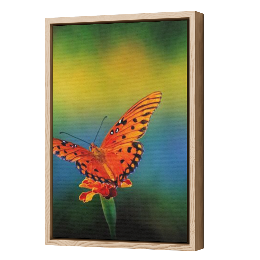 Thumbnail for Canvas - Wood Grain Floating Frame