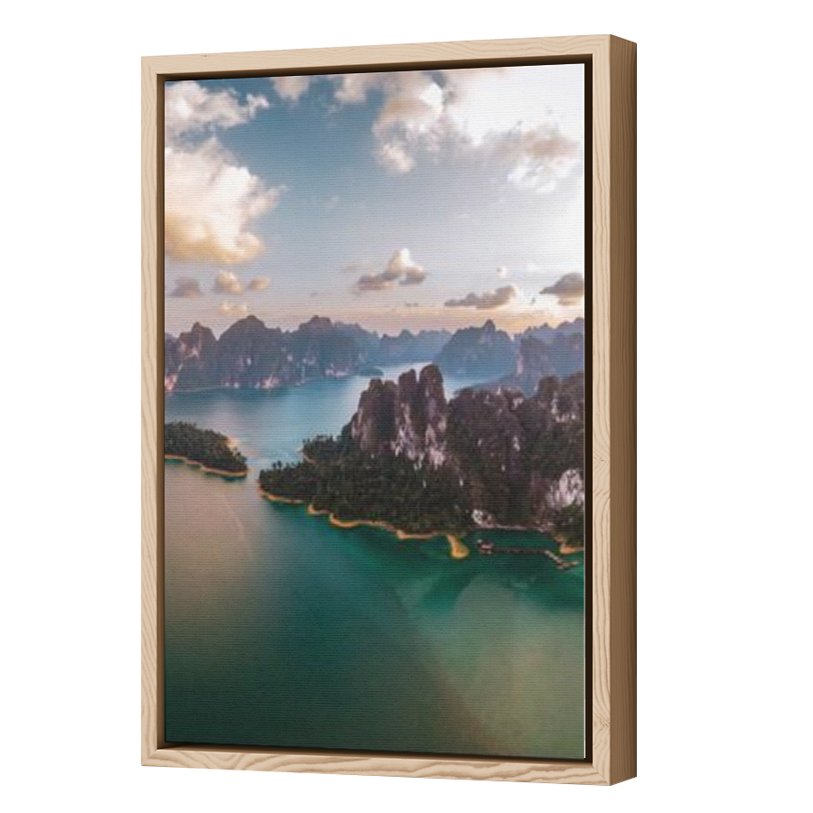Thumbnail for Canvas - Wood Grain Floating Frame