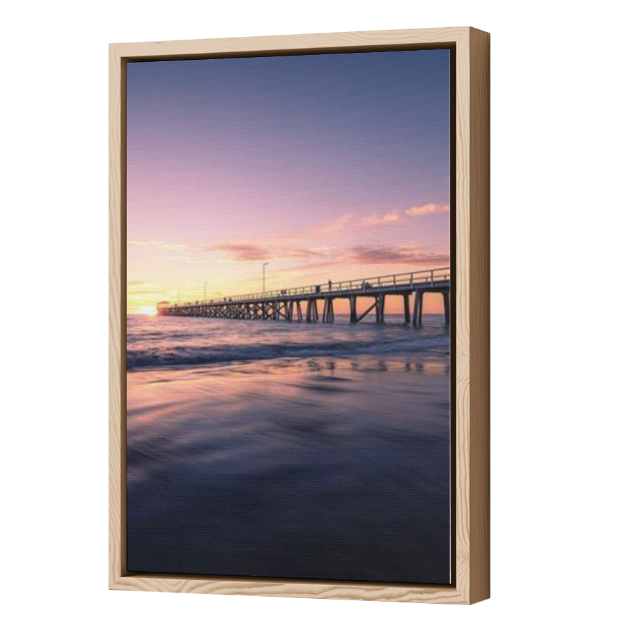 Thumbnail for Canvas - Wood Grain Floating Frame