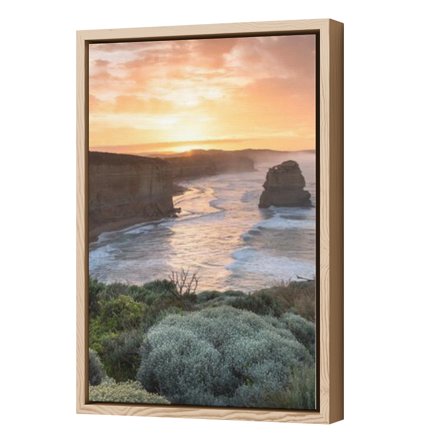 Thumbnail for Canvas - Wood Grain Floating Frame