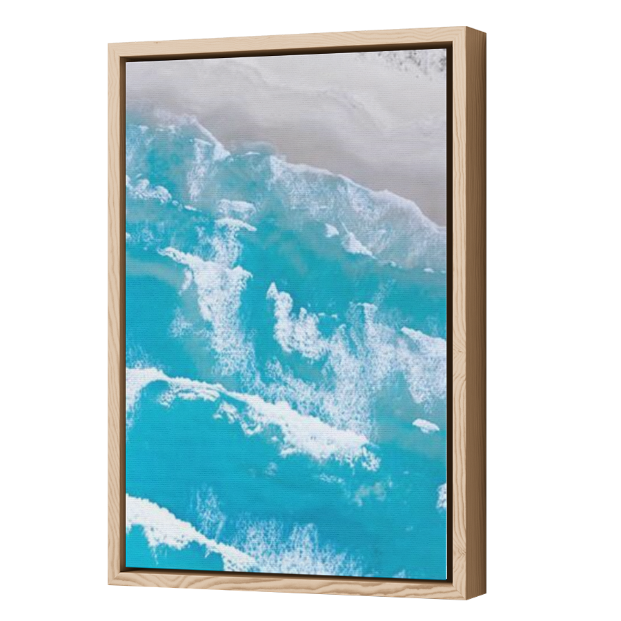 Thumbnail for Canvas - Wood Grain Floating Frame