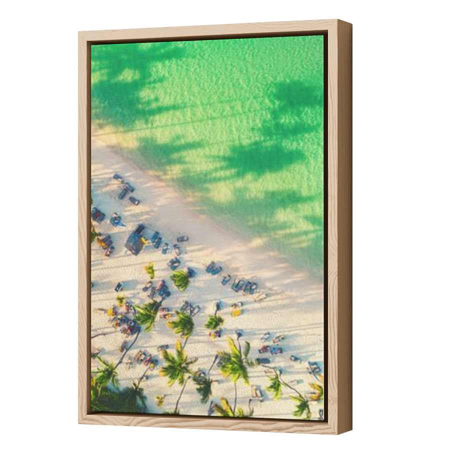 Thumbnail for Canvas - Wood Grain Floating Frame