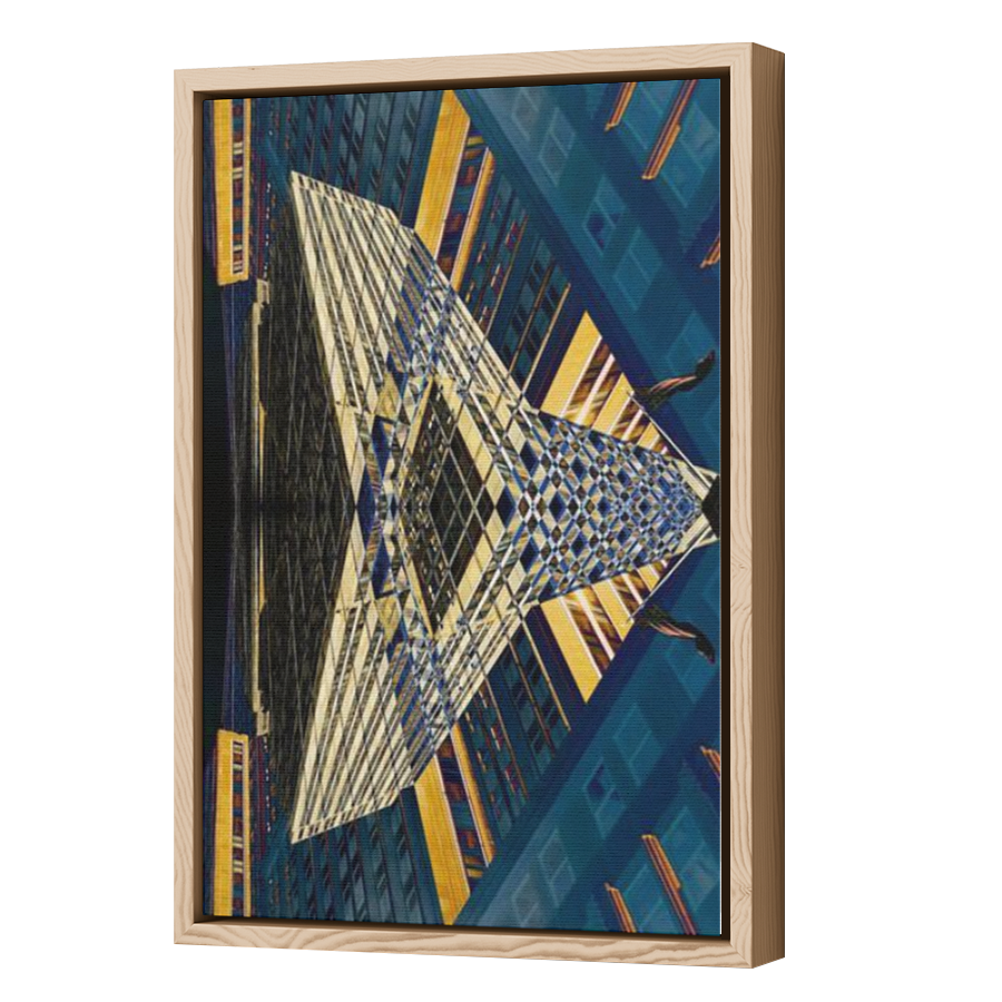 Thumbnail for Canvas - Wood Grain Floating Frame