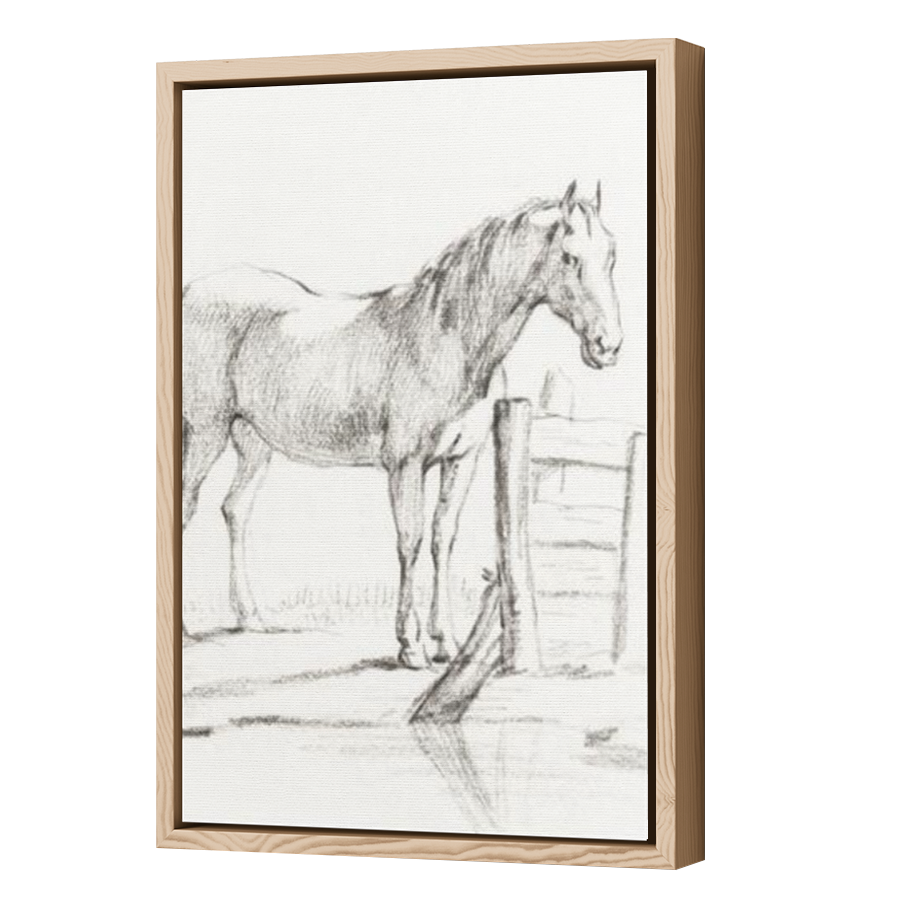 Thumbnail for Canvas - Wood Grain Floating Frame