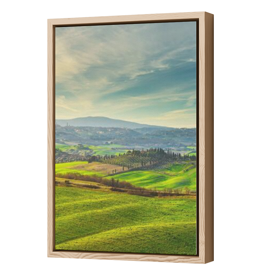 Thumbnail for Canvas - Wood Grain Floating Frame