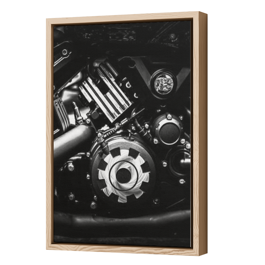 Thumbnail for Canvas - Wood Grain Floating Frame