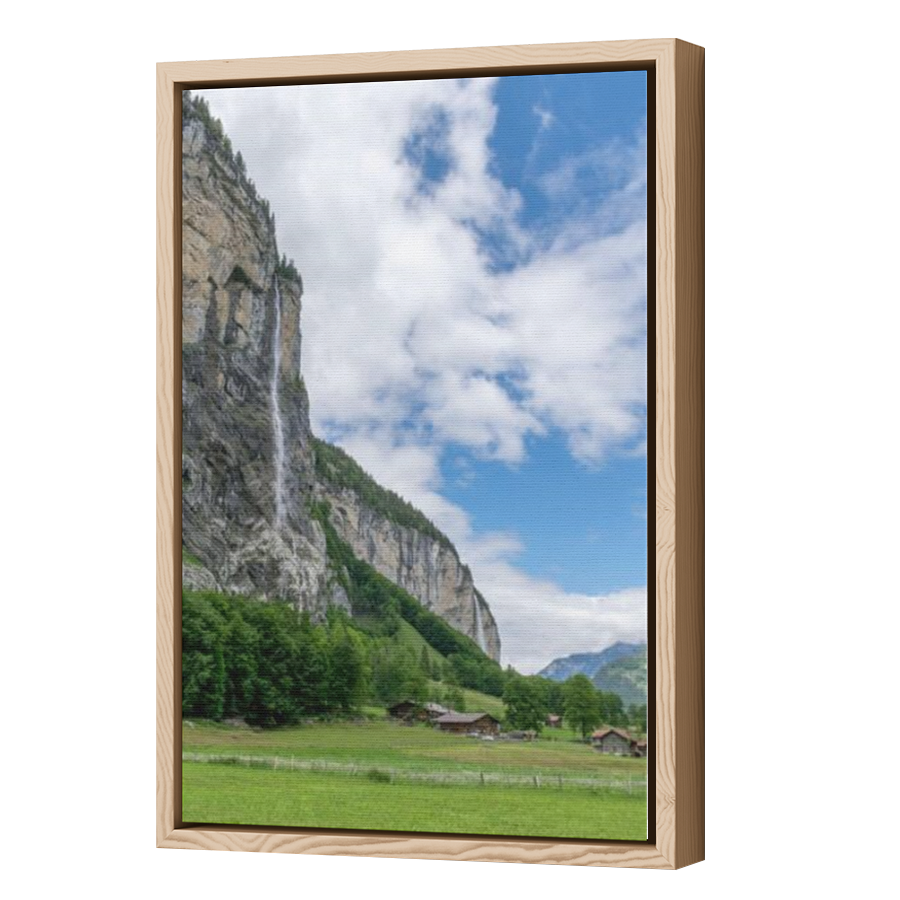 Thumbnail for Canvas - Wood Grain Floating Frame