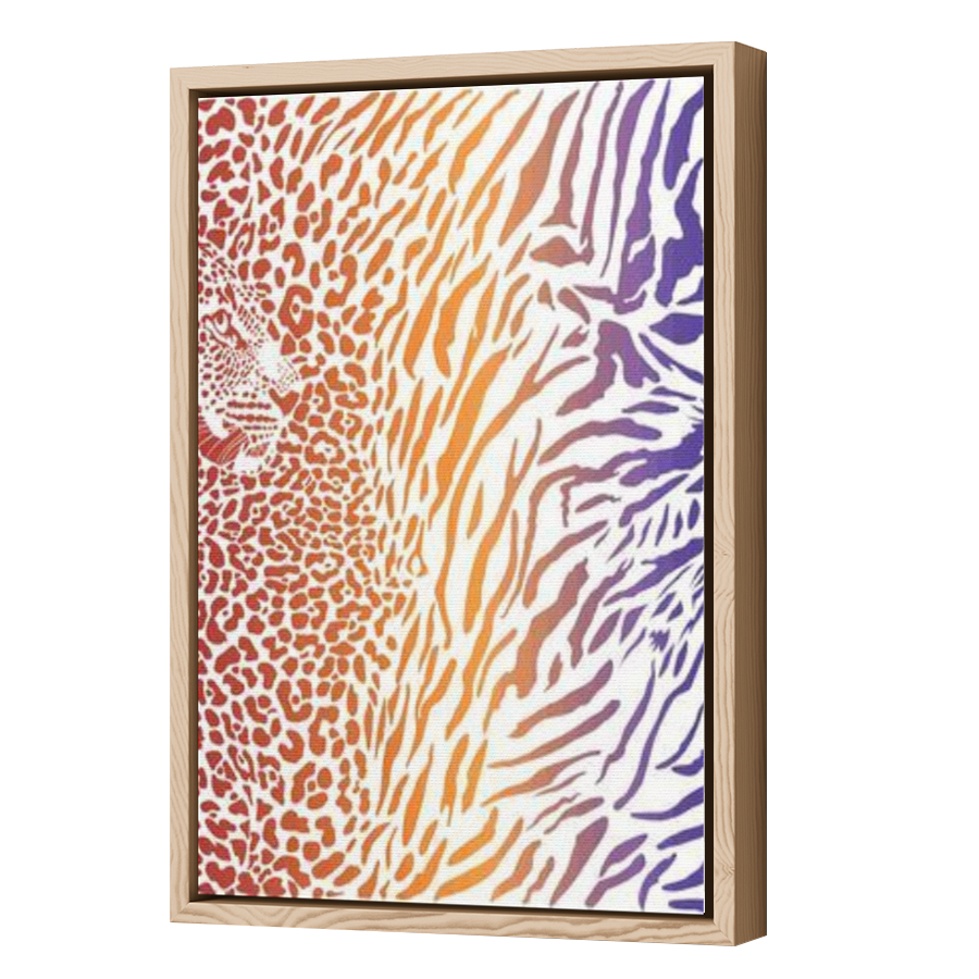 Thumbnail for Canvas - Wood Grain Floating Frame