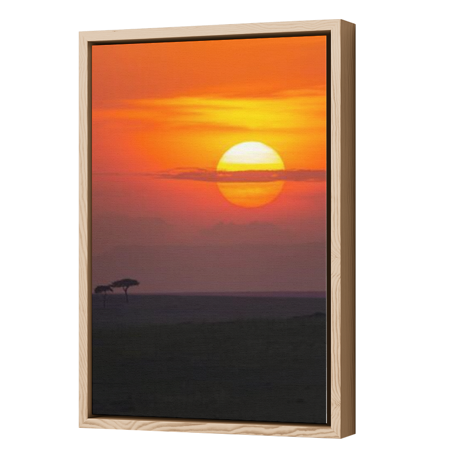 Thumbnail for Canvas - Wood Grain Floating Frame