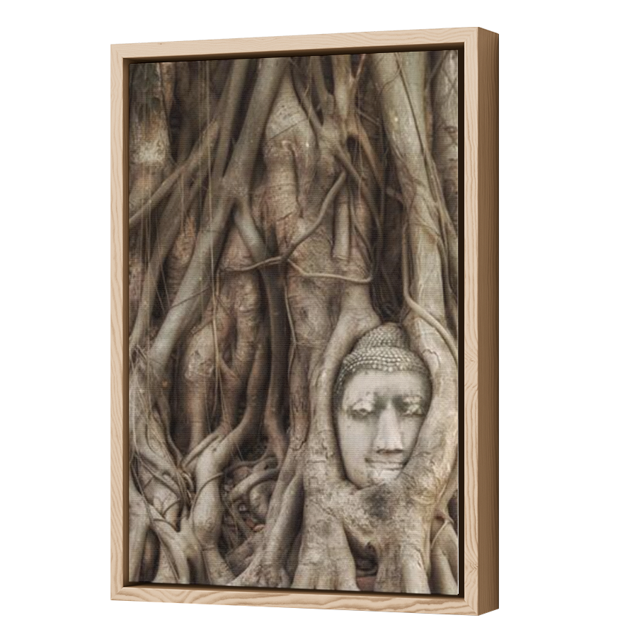 Thumbnail for Canvas - Wood Grain Floating Frame