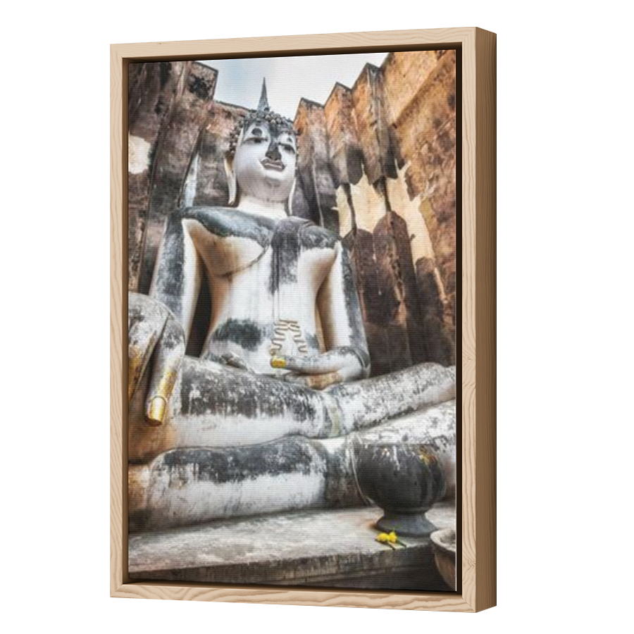 Thumbnail for Canvas - Wood Grain Floating Frame