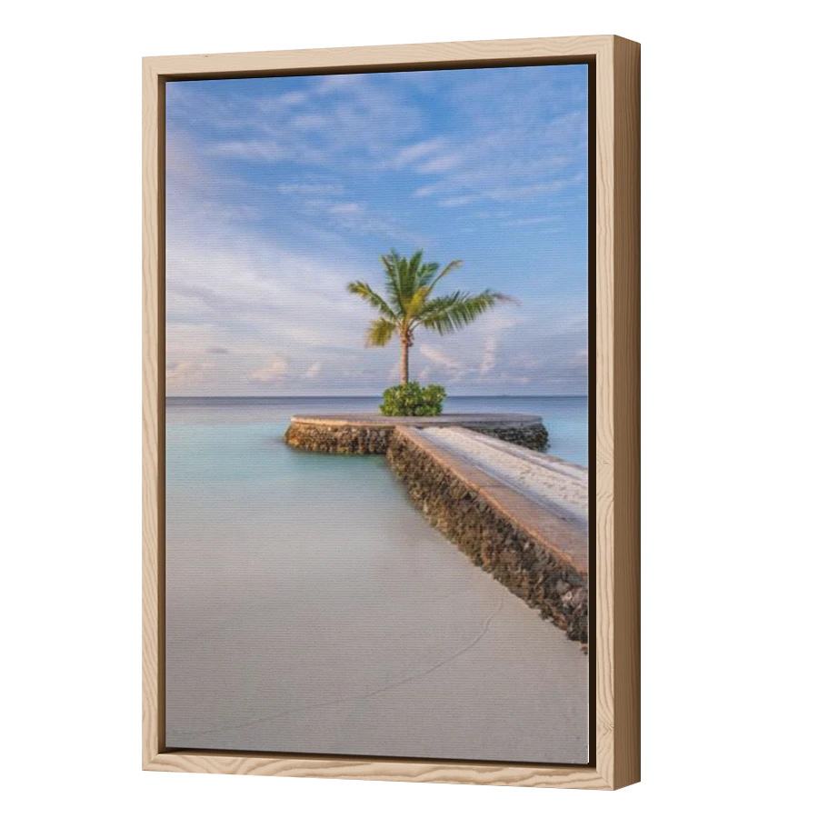 Thumbnail for Canvas - Wood Grain Floating Frame