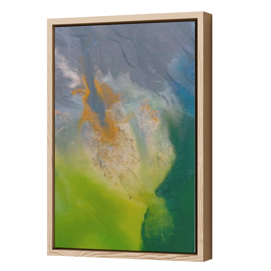 Thumbnail for Canvas - Wood Grain Floating Frame