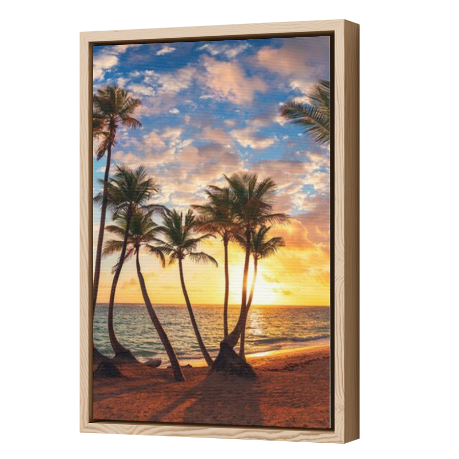 Thumbnail for Canvas - Wood Grain Floating Frame