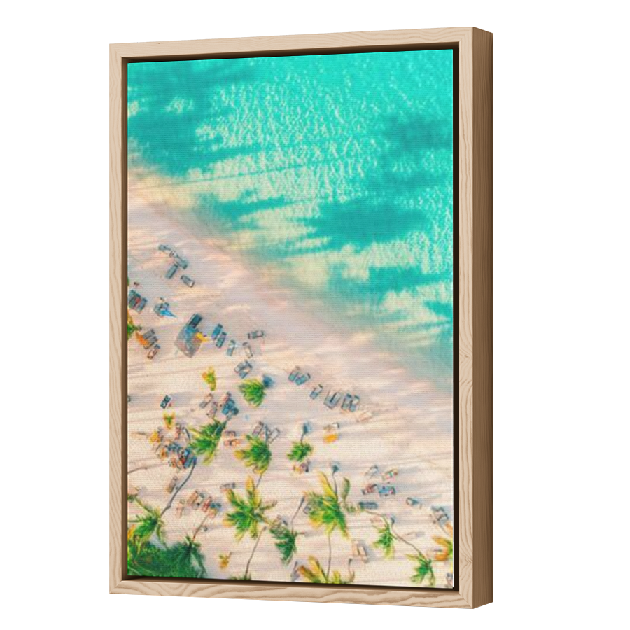 Thumbnail for Canvas - Wood Grain Floating Frame