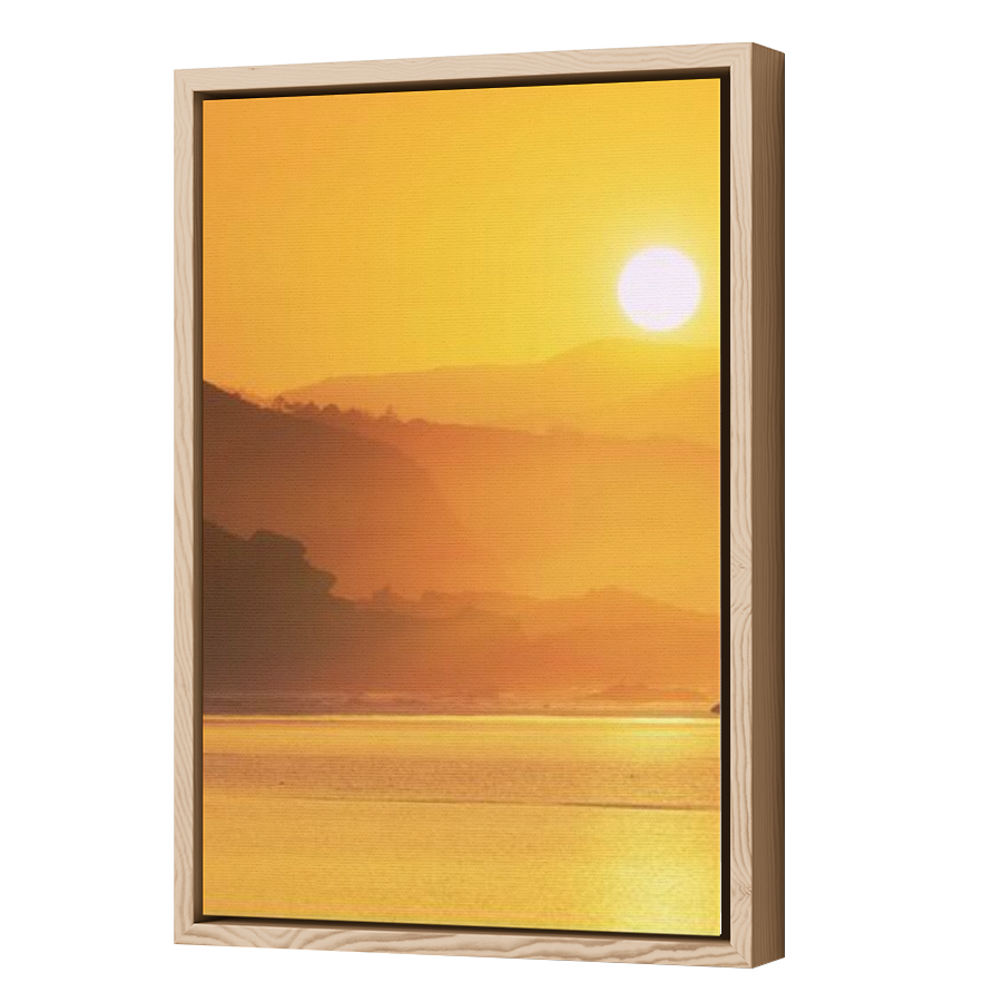 Thumbnail for Canvas - Wood Grain Floating Frame