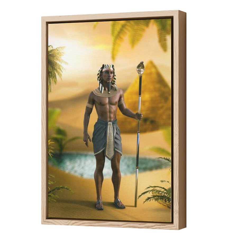 Thumbnail for Canvas - Wood Grain Floating Frame