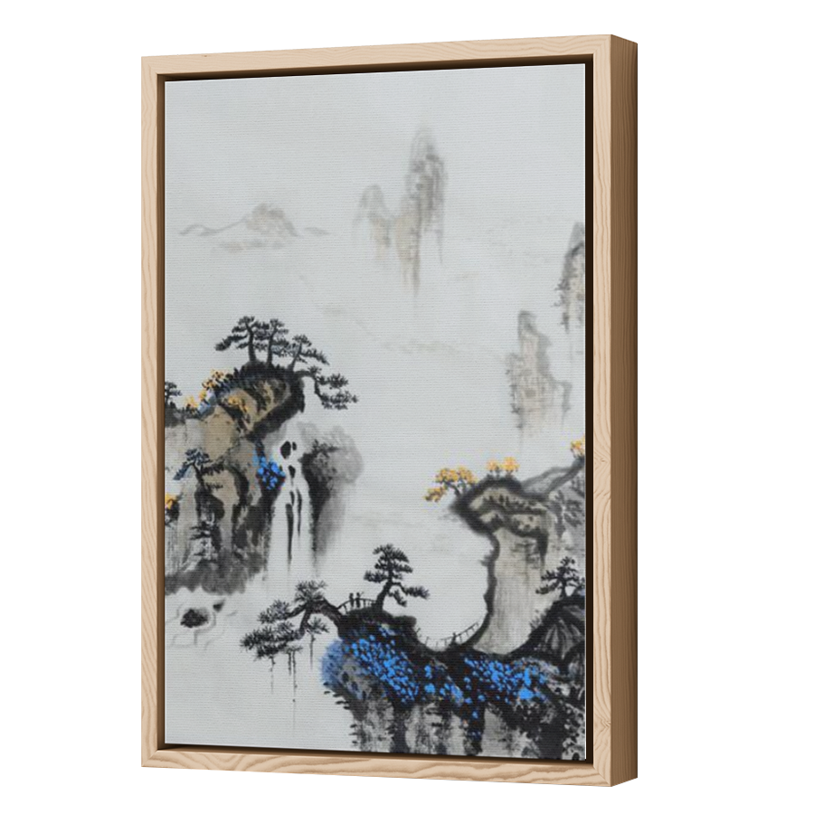 Thumbnail for Canvas - Wood Grain Floating Frame