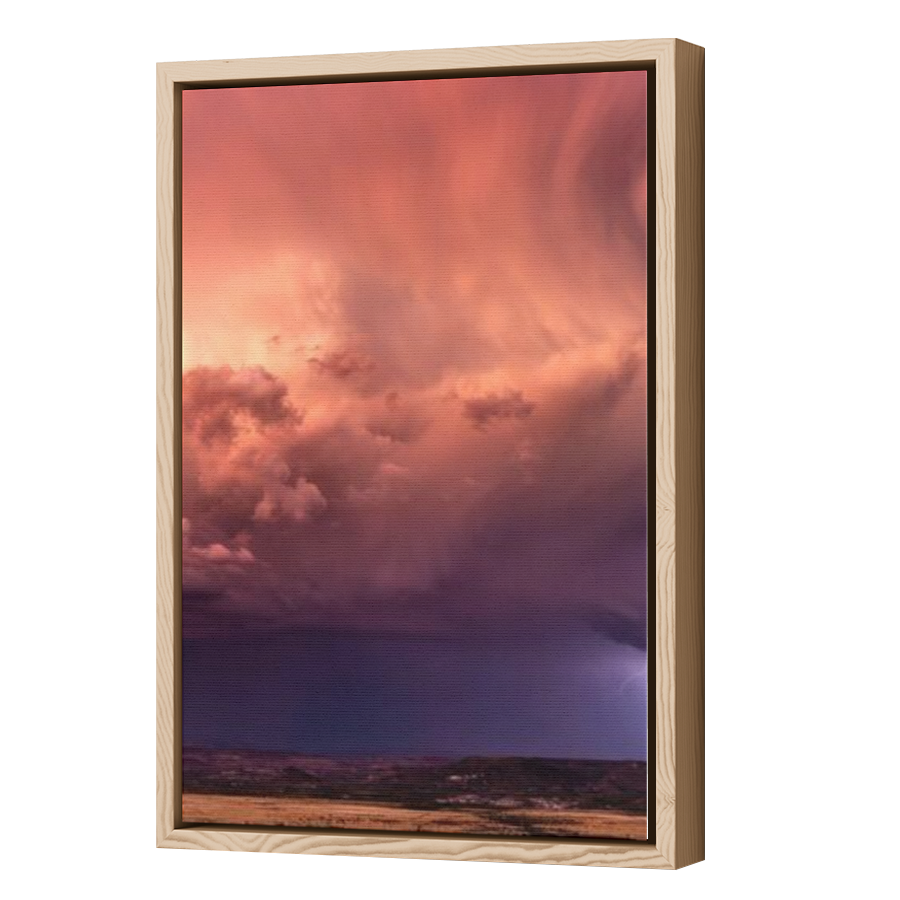 Thumbnail for Canvas - Wood Grain Floating Frame