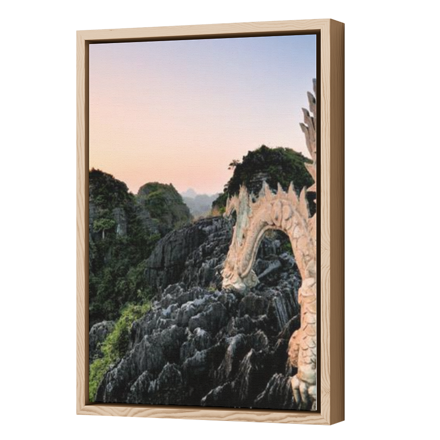 Thumbnail for Canvas - Wood Grain Floating Frame