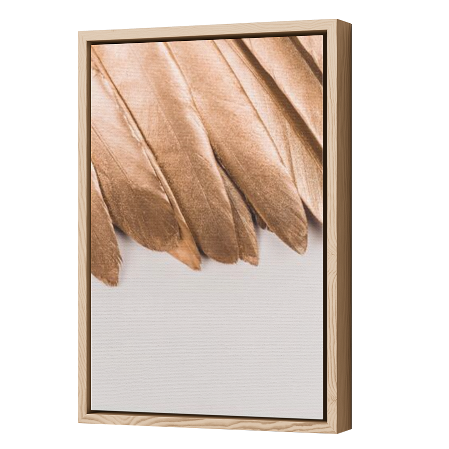 Thumbnail for Canvas - Wood Grain Floating Frame