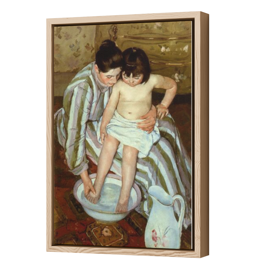 Thumbnail for Canvas - Wood Grain Floating Frame