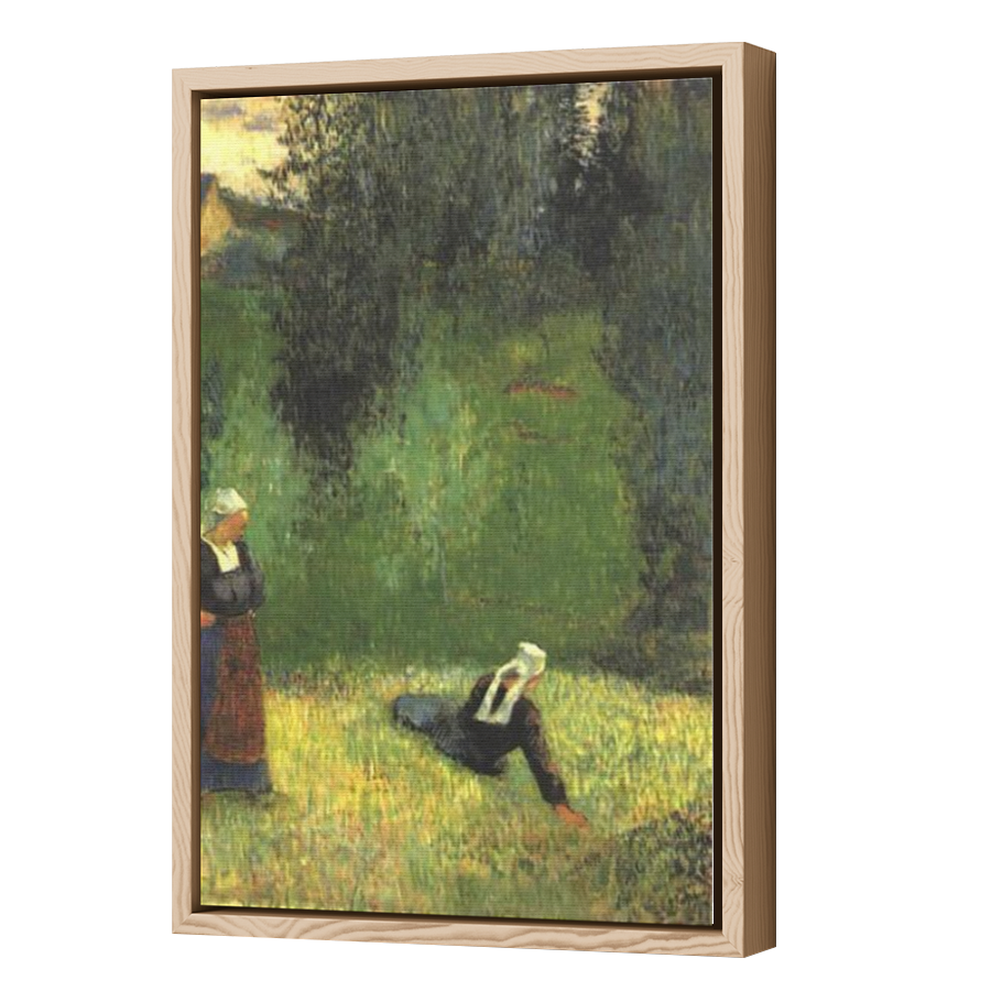 Thumbnail for Canvas - Wood Grain Floating Frame