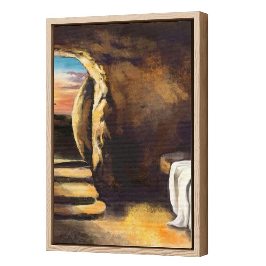 Thumbnail for Canvas - Wood Grain Floating Frame