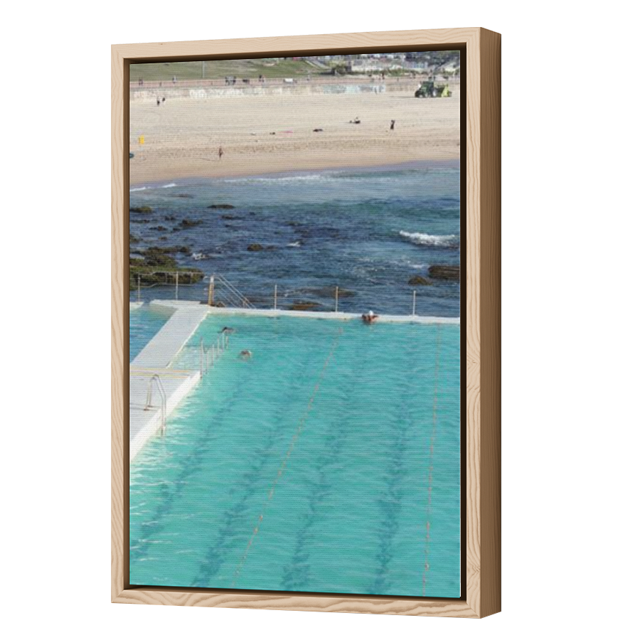 Thumbnail for Canvas - Wood Grain Floating Frame