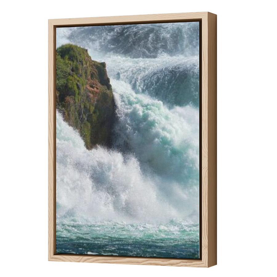 Thumbnail for Canvas - Wood Grain Floating Frame